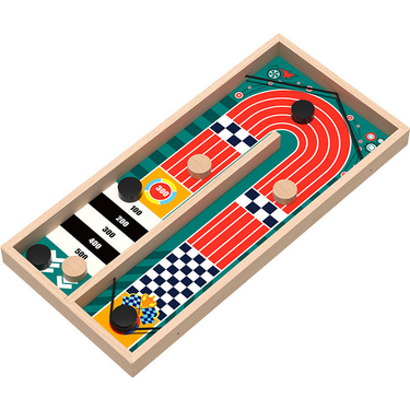 EcoToys Super Winner Juego de Hockey de Mesa | El Juego Familiar Definitivo - Compacto y Rápido